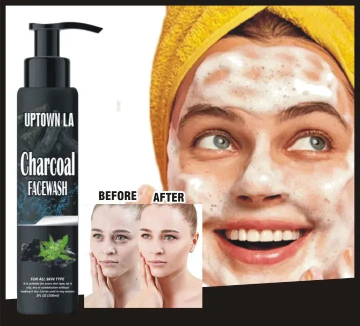 UPTOWN LA Activated Charcoal Face Wash - Detox & Cleanse 100 ML