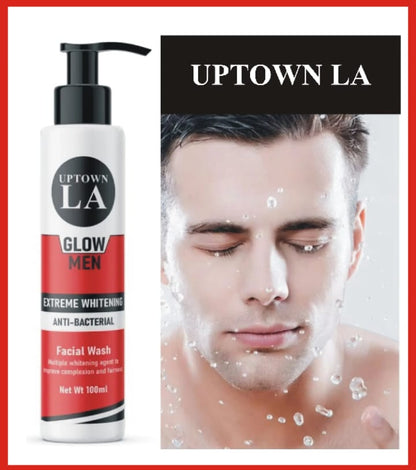 Uptown LA Men's Whitening Face Wash - 100ml Revitalize Your Skin with Gentle Care