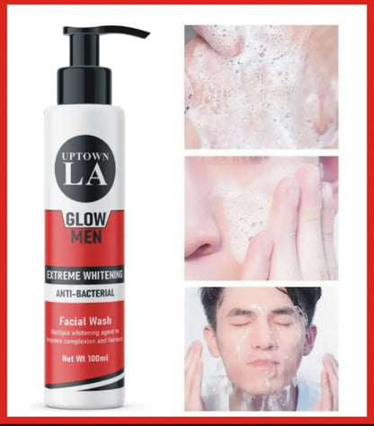 Uptown LA Men's Whitening Face Wash - 100ml Revitalize Your Skin with Gentle Care