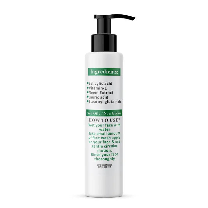 UPTOWN LA Anti Acne Face Wash – Oil Control Cleanser for Acne, Blackheads & Whiteheads | Deep Pore Cleansing Face Wash