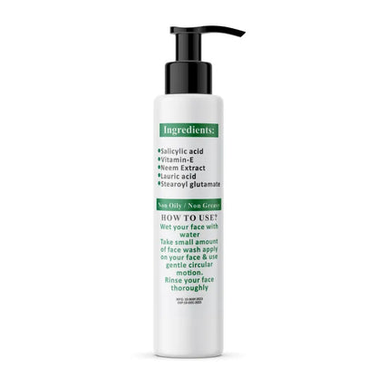 UPTOWN LA Anti Acne Face Wash – Oil Control Cleanser for Acne, Blackheads & Whiteheads | Deep Pore Cleansing Face Wash