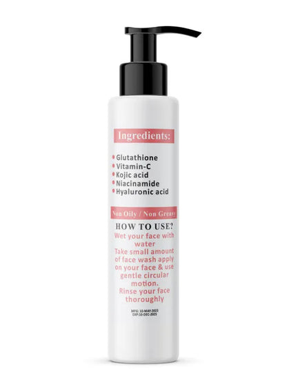UPTOWN LA 4 IN 1 Whitening Face Wash – Brightening & Deep Cleansing Face Wash for Oily, Dry & All Skin Types